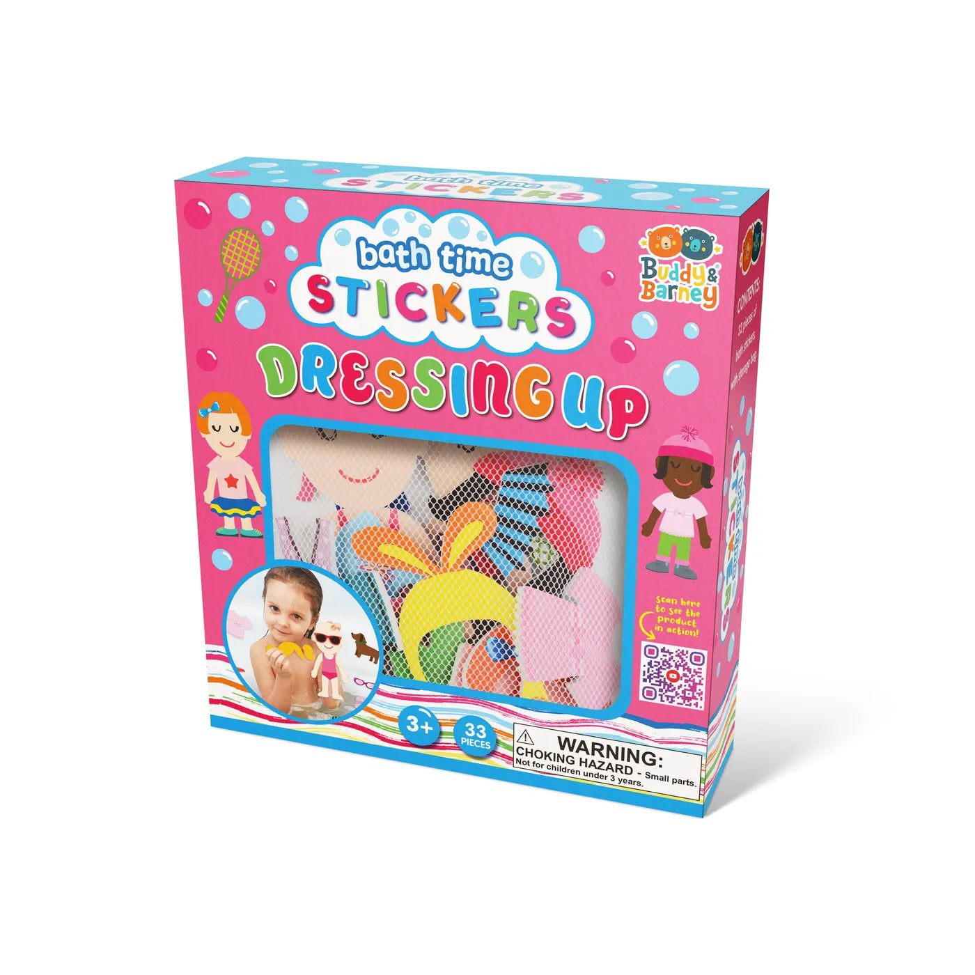 Buddy & Barney Bath time Stickers - dressing up