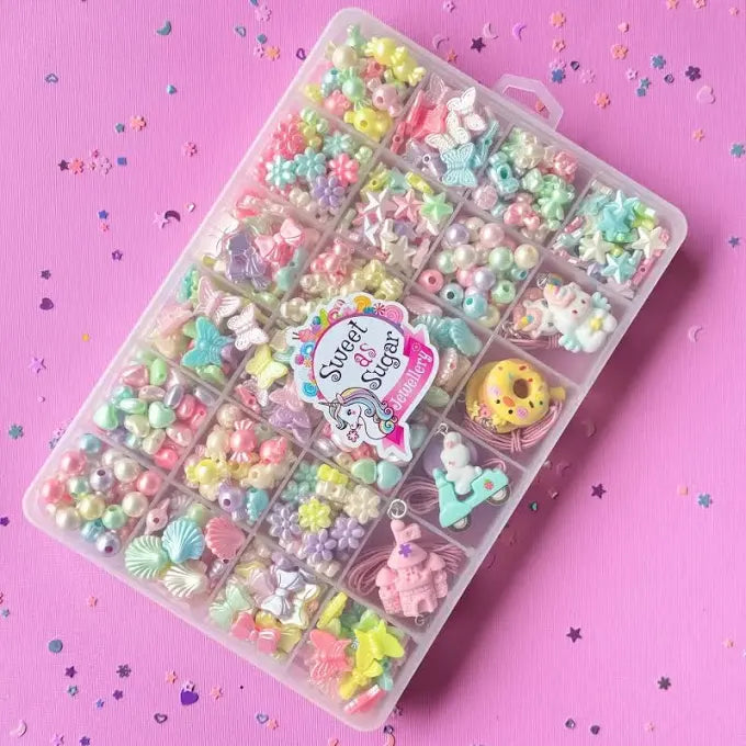 Jewellery Making Kit Large Pastel Shapes Pallet