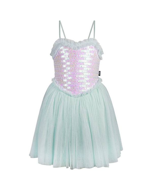 Rock Your Baby Shimmer Tulle Dress in Mint