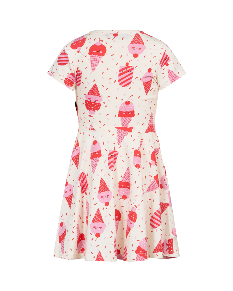 Rock Your Baby Ice Cream Waisted Dress in Cream