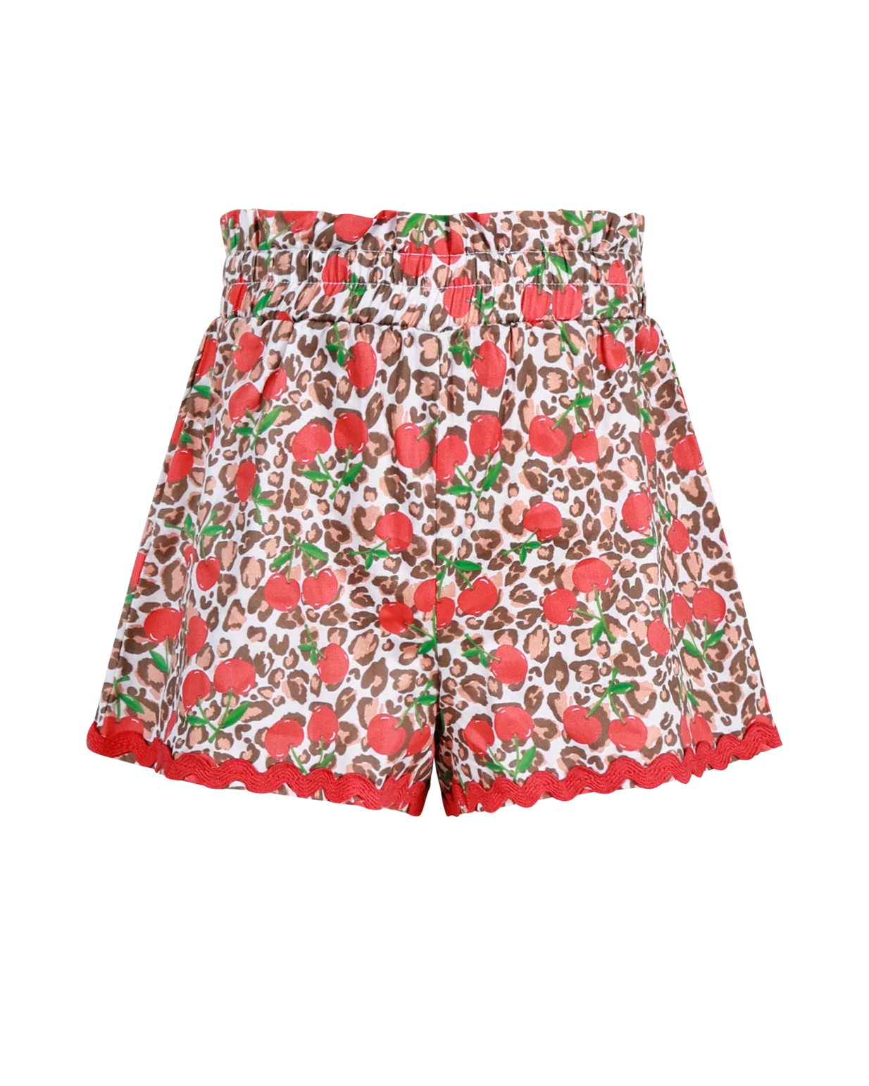 Rock Your Baby Mary Cherry Woven Set in Animal Print