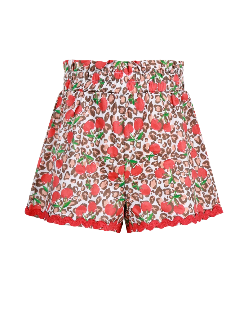 Rock Your Baby Mary Cherry Woven Set in Animal Print