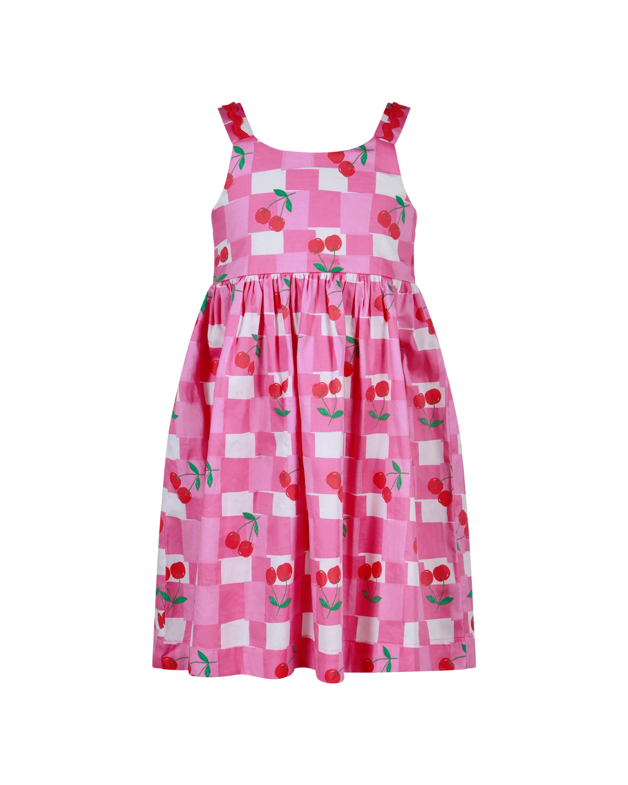 Rock Your Baby Gingham Cherry Picnic Woven Dress