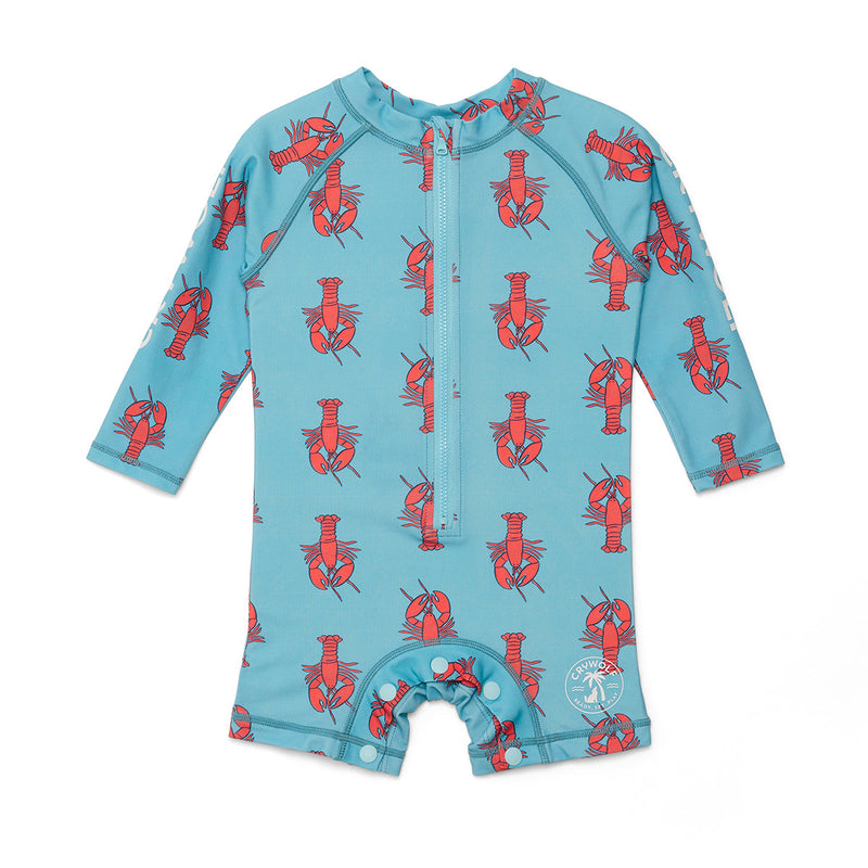 Crywolf rash suit in Little Lobsters