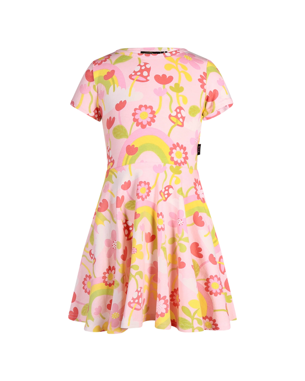 Rock Your Baby Mushroom World Short Sleeve Waisted Dress
