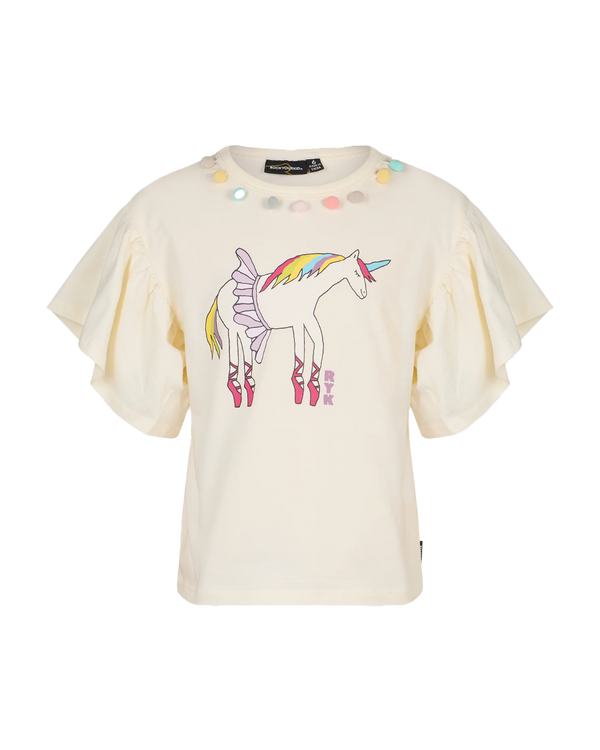 Rock Your Baby Meadow Bell Sleeve Tee in cream