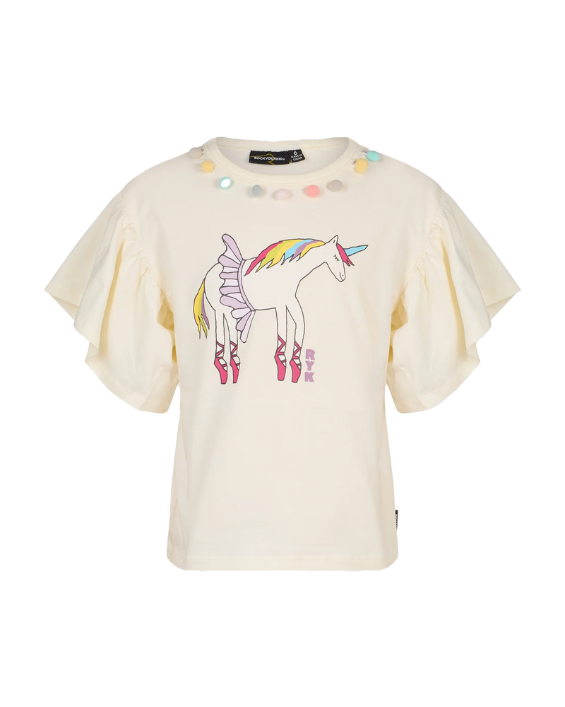 Rock Your Baby Meadow Bell Sleeve Tee in cream