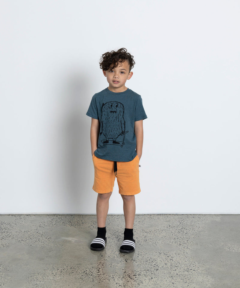 Minti Scooting Monsters  Tee in Midnight Marle