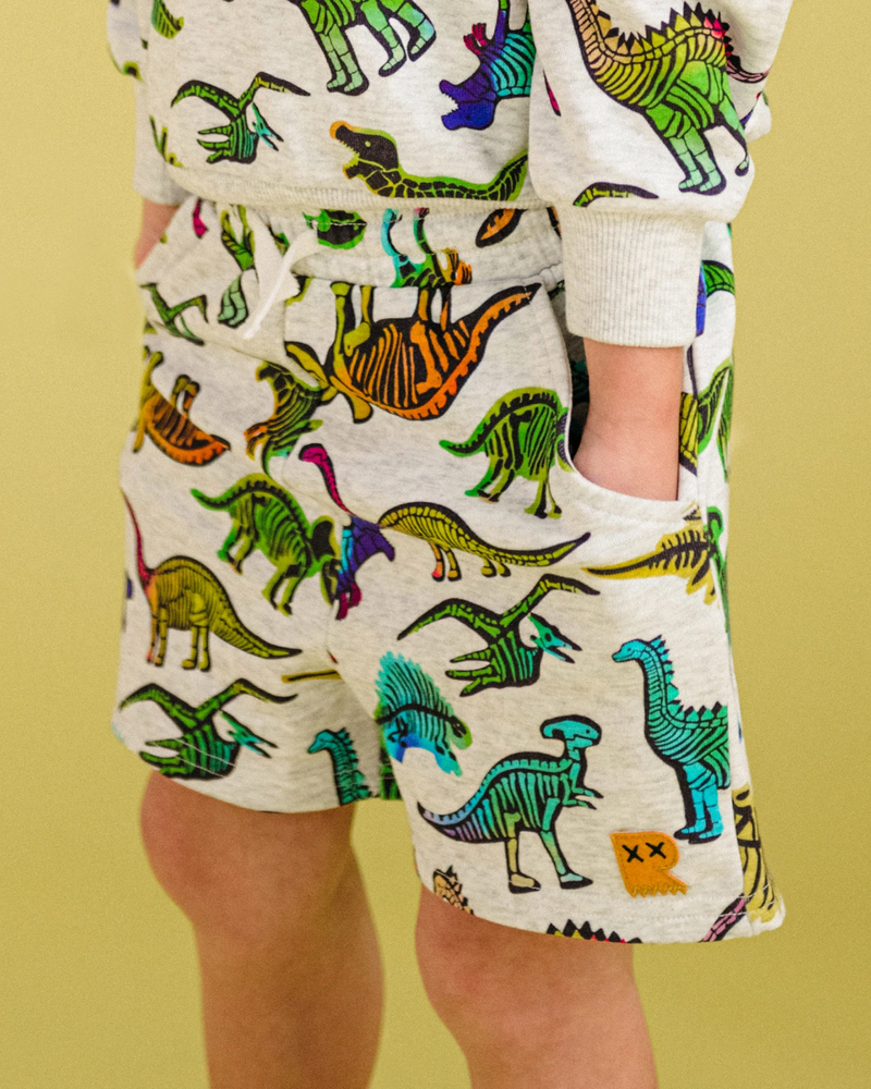Rock Your Baby Dino Party French Terry Short