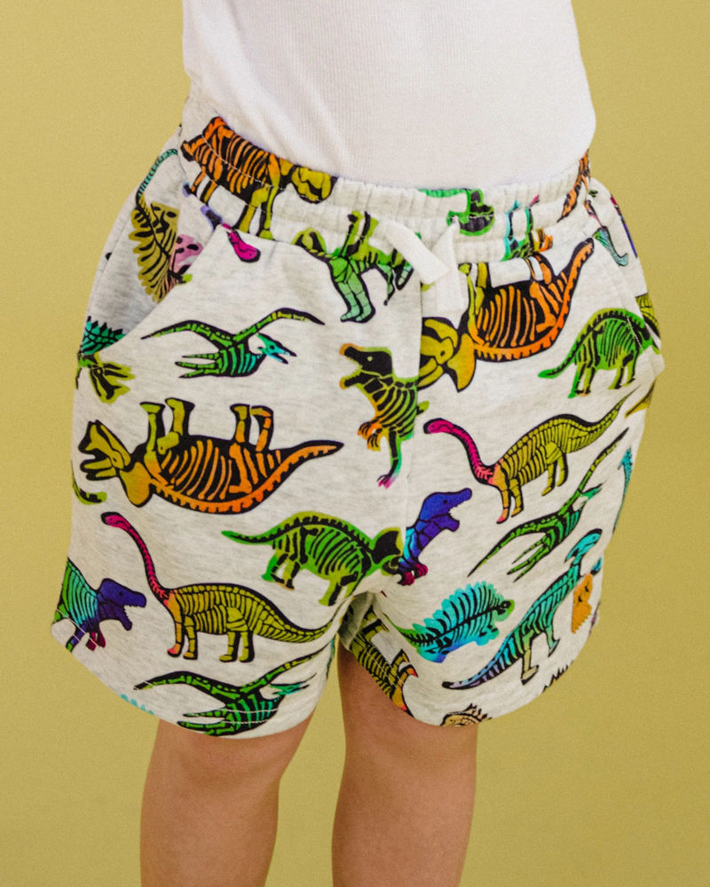 Rock Your Baby Dino Party French Terry Short