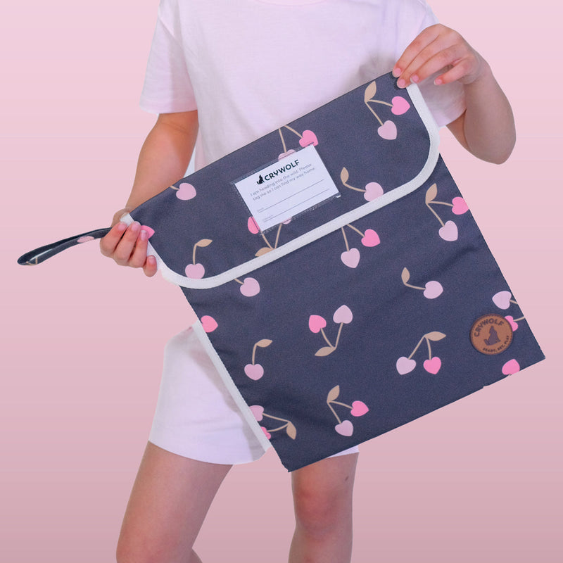 Crywolf Book Bag Cherry Hearts