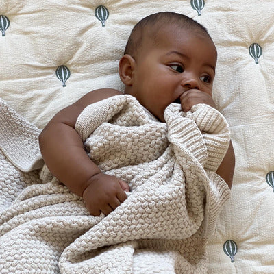 Cam Cam Harper Blanket Off White