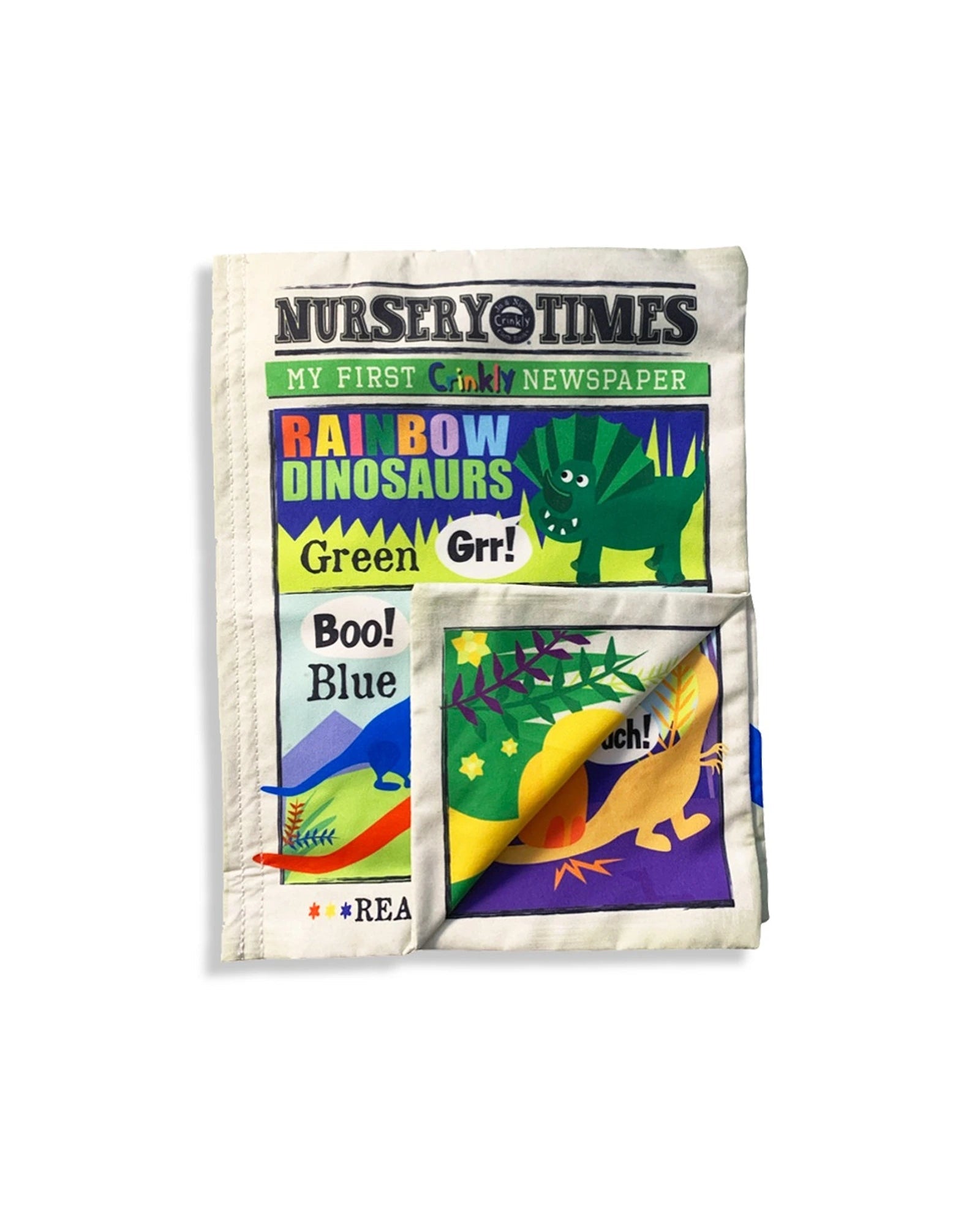 Nursery Times Crinkley Newspaper Soft Book