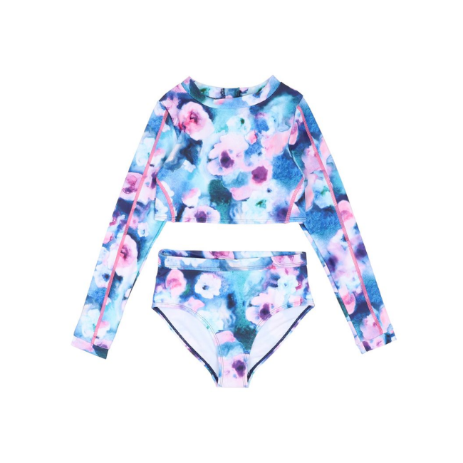 Minihaha Tory Print LS Rash Set Tory Print in Multi