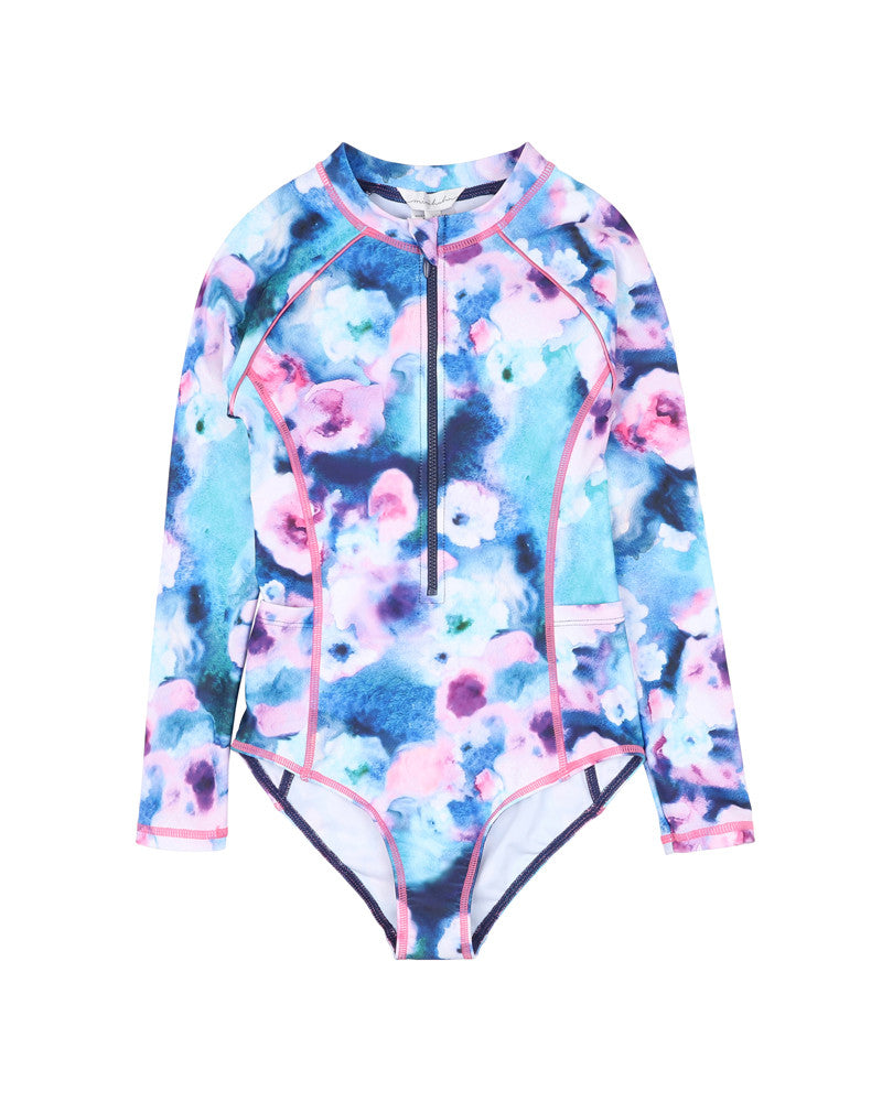 Minihaha Tory Print LS Sunsuit Tory Print in Multi