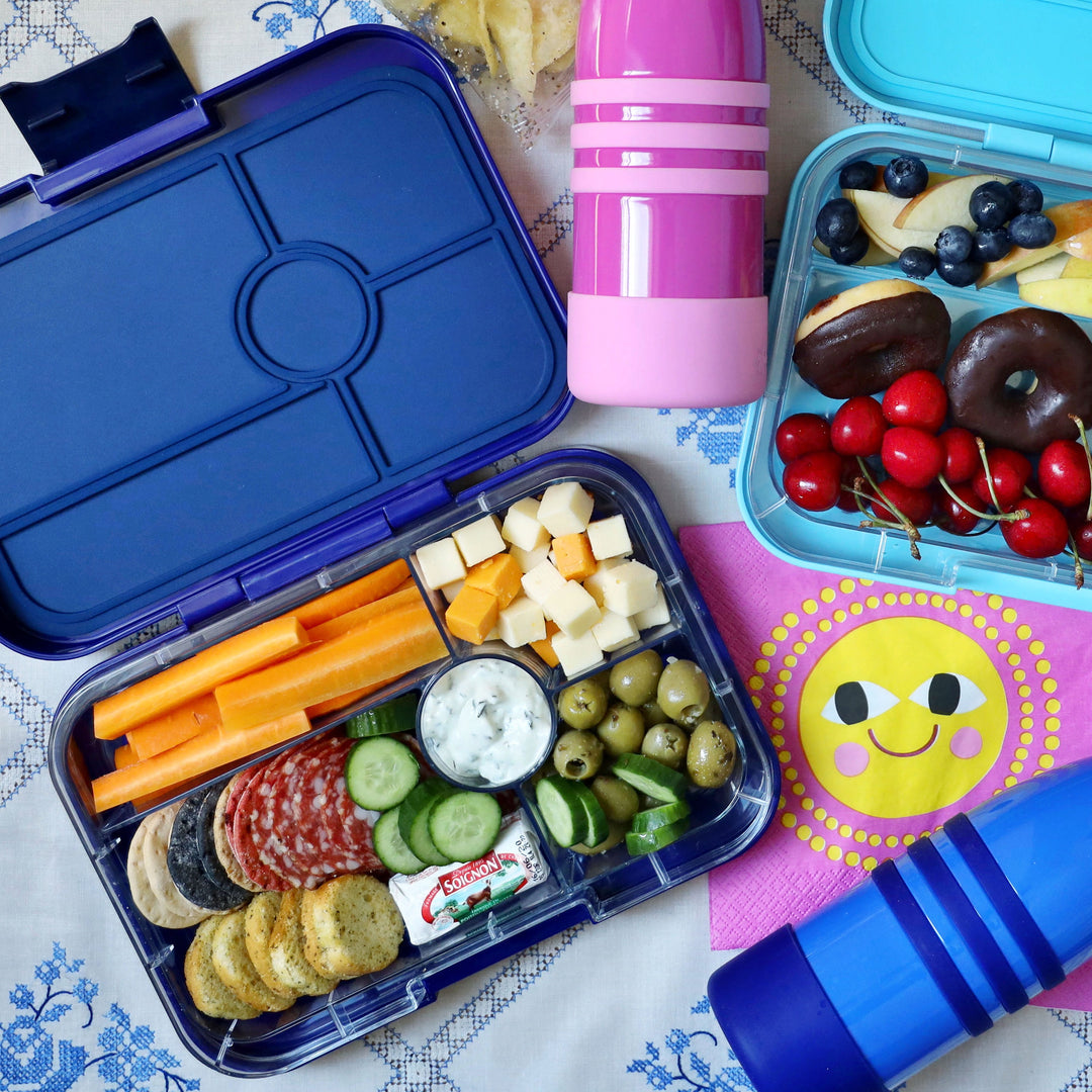 Yumbox Tapas Bento Box - Blue - 5 Compartment Tray