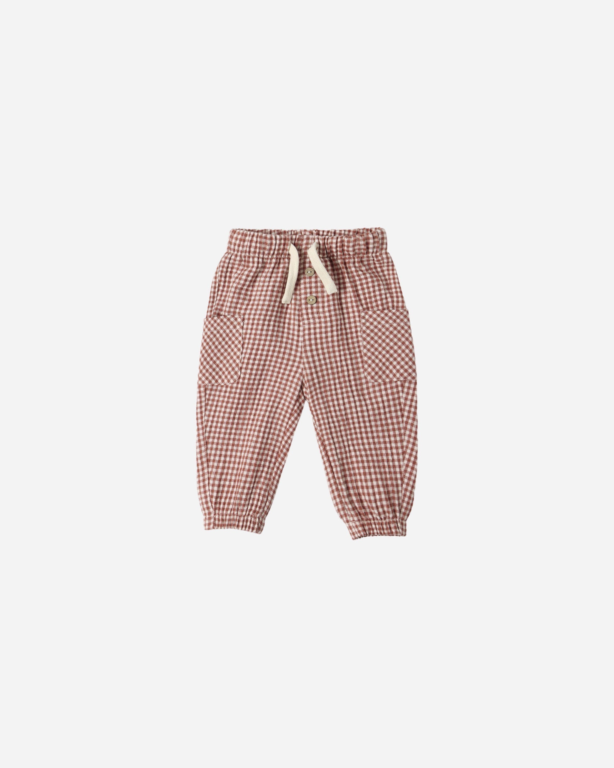 Quincy Mae Luca Pant Red Gingham
