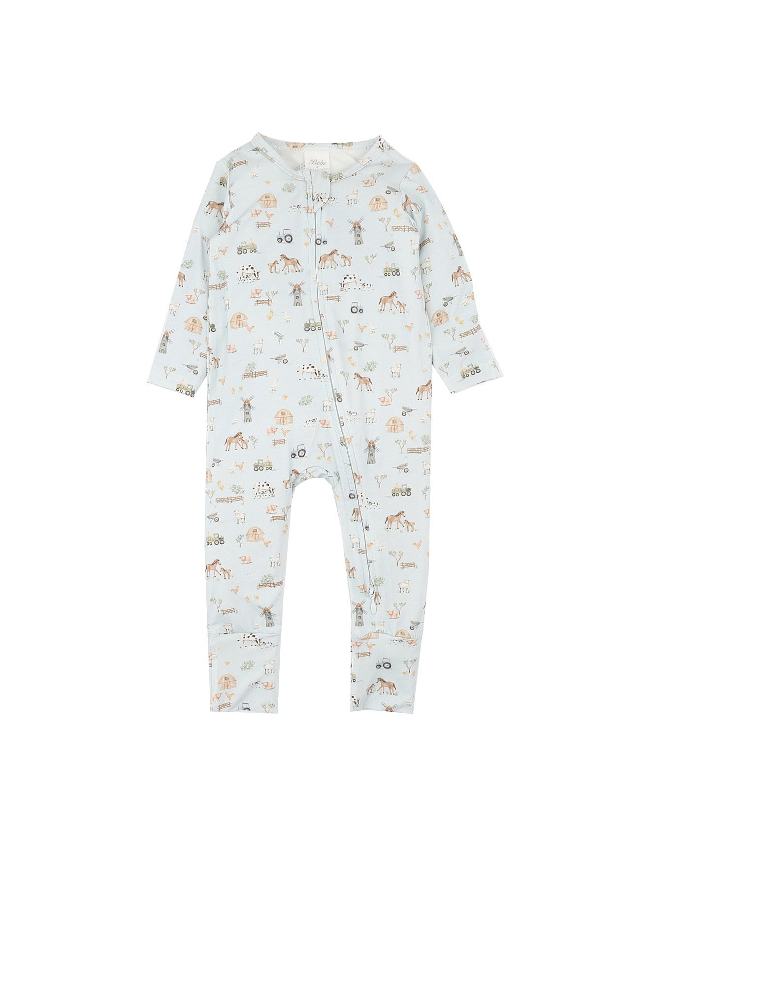 BEBE  FARM  ECOCOSY LS ZIPSUIT