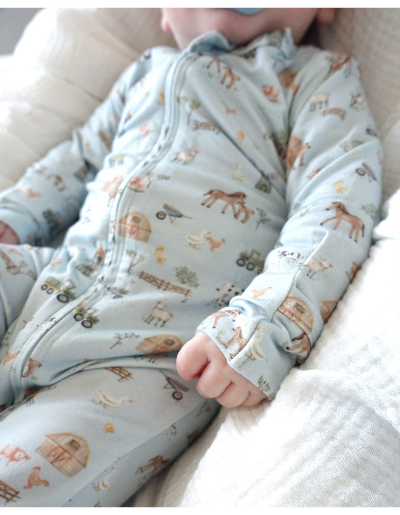 BEBE  FARM  ECOCOSY LS ZIPSUIT