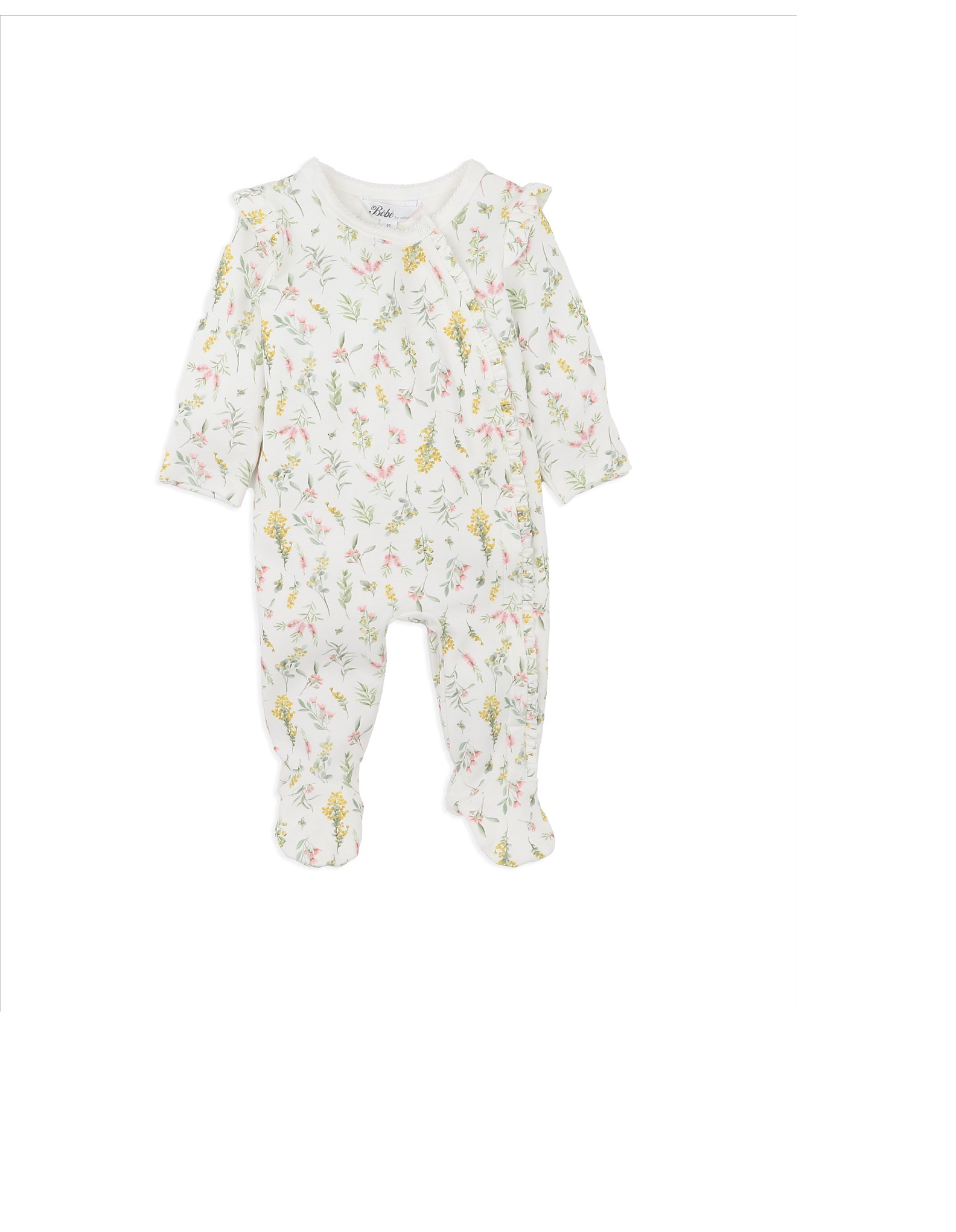 BEBE CHARLIE WATTLE ZIP ONESIE