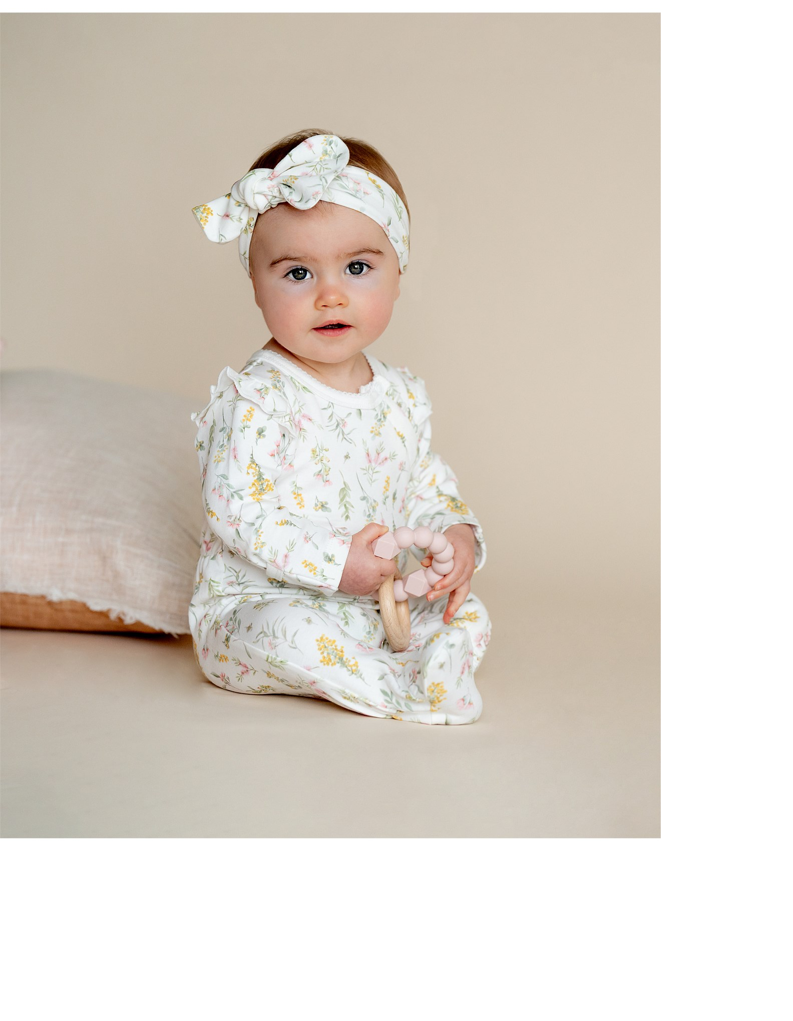 BEBE CHARLIE WATTLE ZIP ONESIE