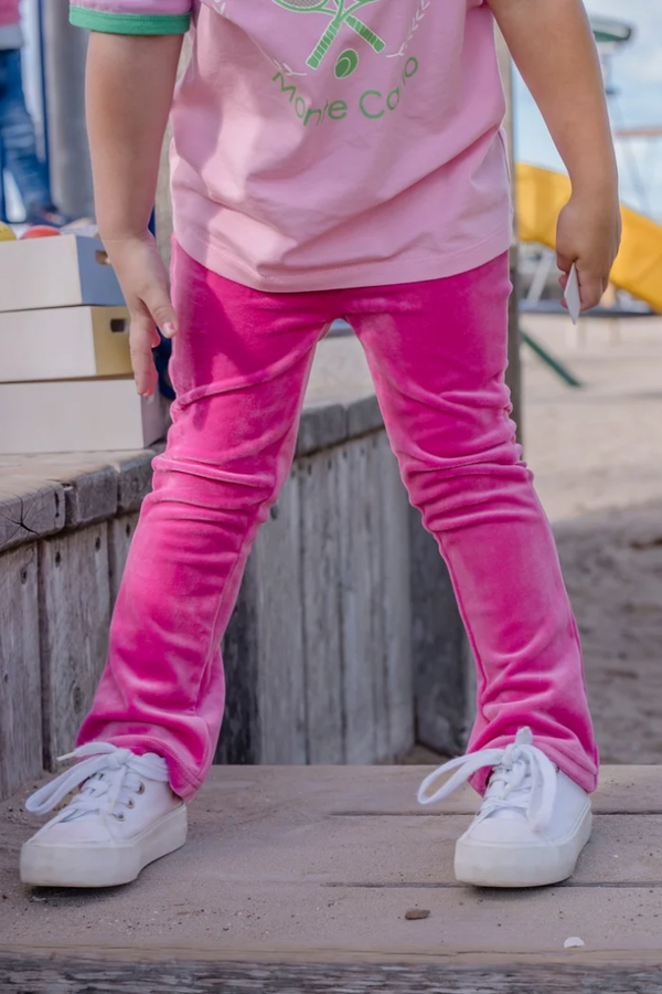 Milky Velour Flares in Pink Lemonade