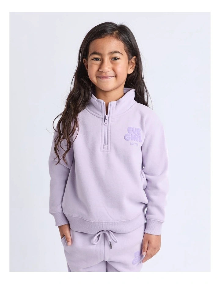 Eve Girl Sports Club 1/4 Zip in Lavender