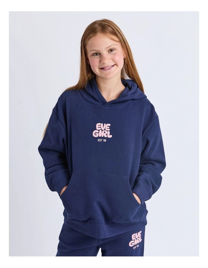 Eve Girl Sports Club Hoodie in Navy