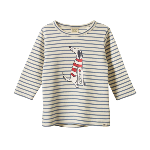 Nature Baby Long Sleeve River Tee in Best Friend Stripe