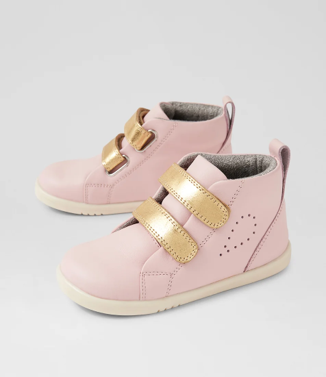Bobux SU Grass court high top in ballet pink