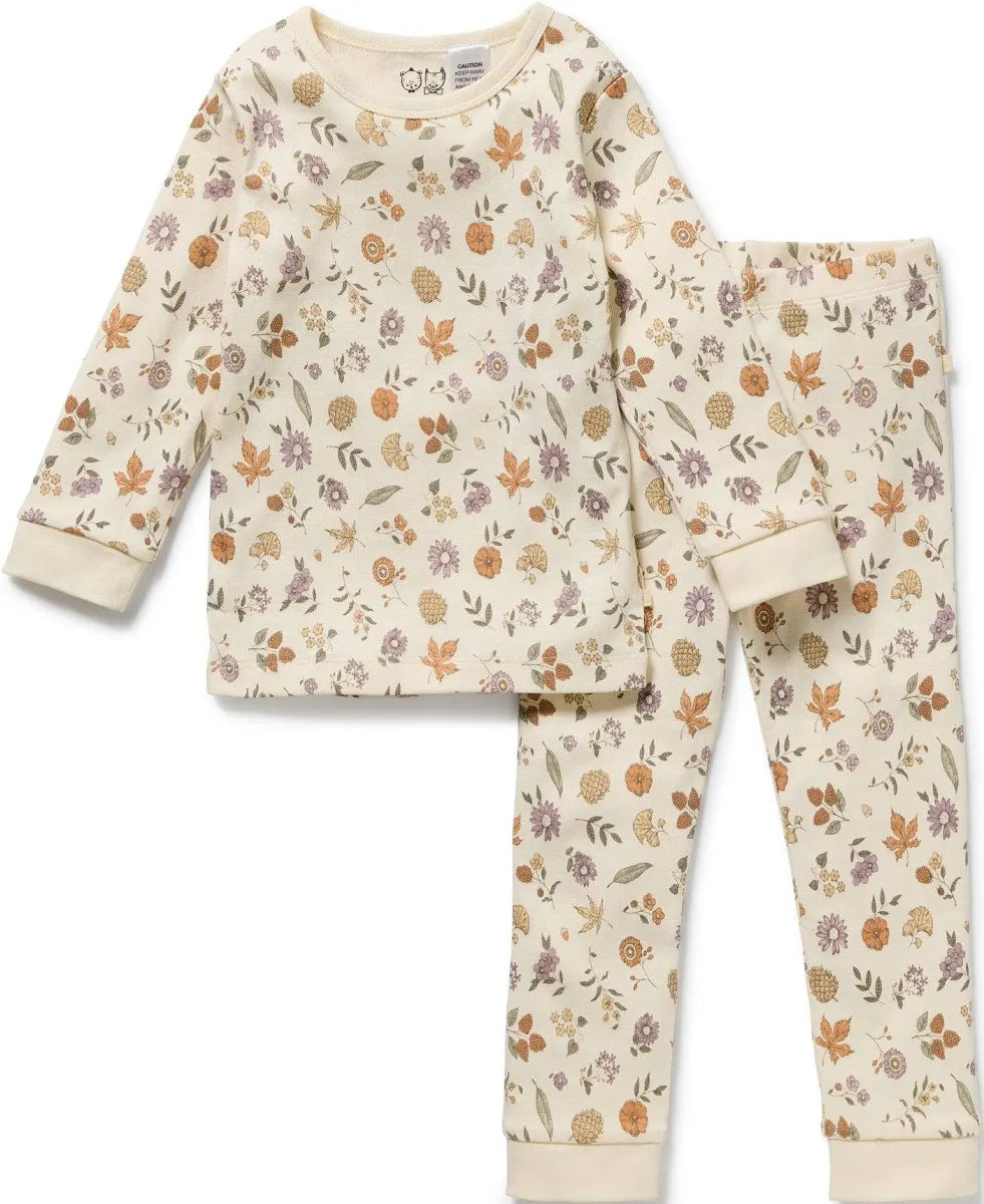 Wilson & Frenchy Organic Cotton Pyjamas in Maple Glow