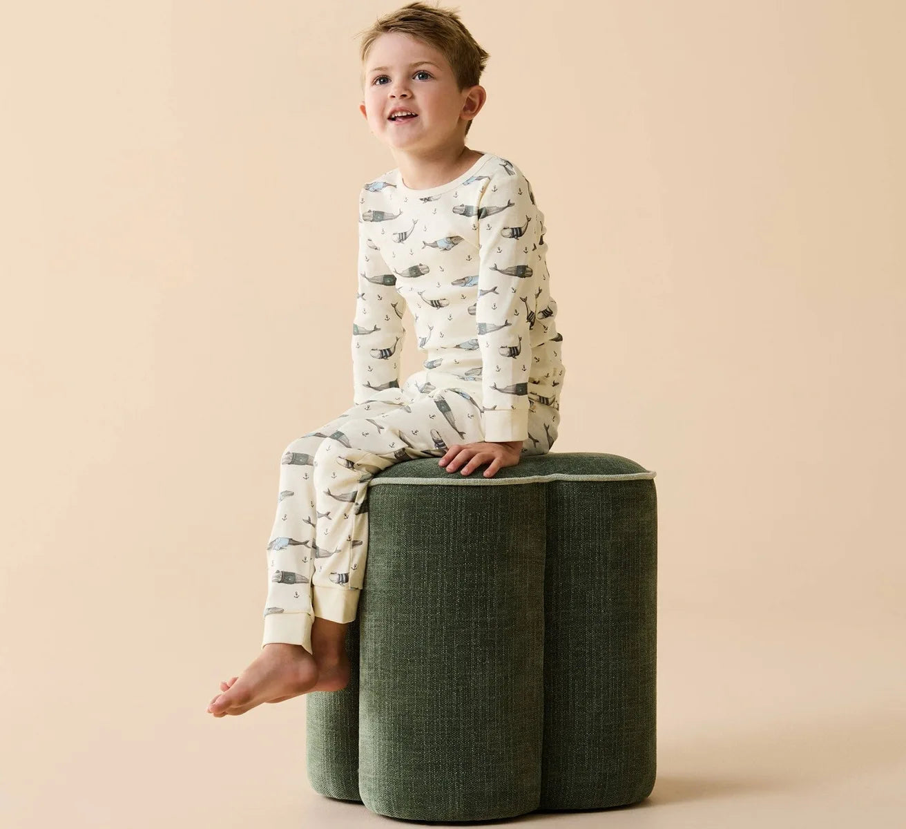 Wilson & Frenchy Organic Cotton Pyjamas in Woolly Whales