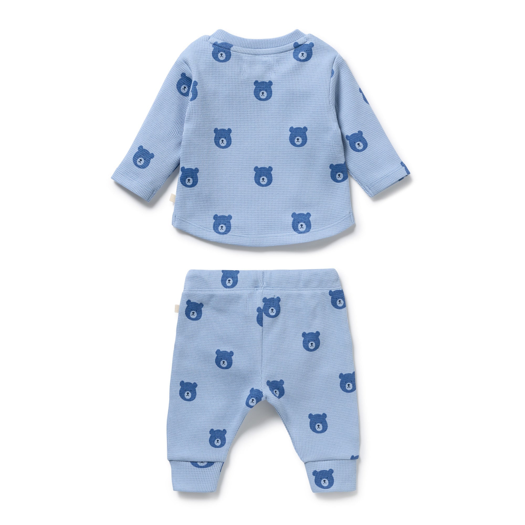Wilson & Frenchy organic waffle set in bear hugs