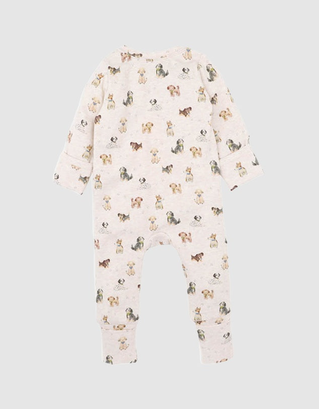 BEBE OTTO ORGANIC LS ZIPSUIT