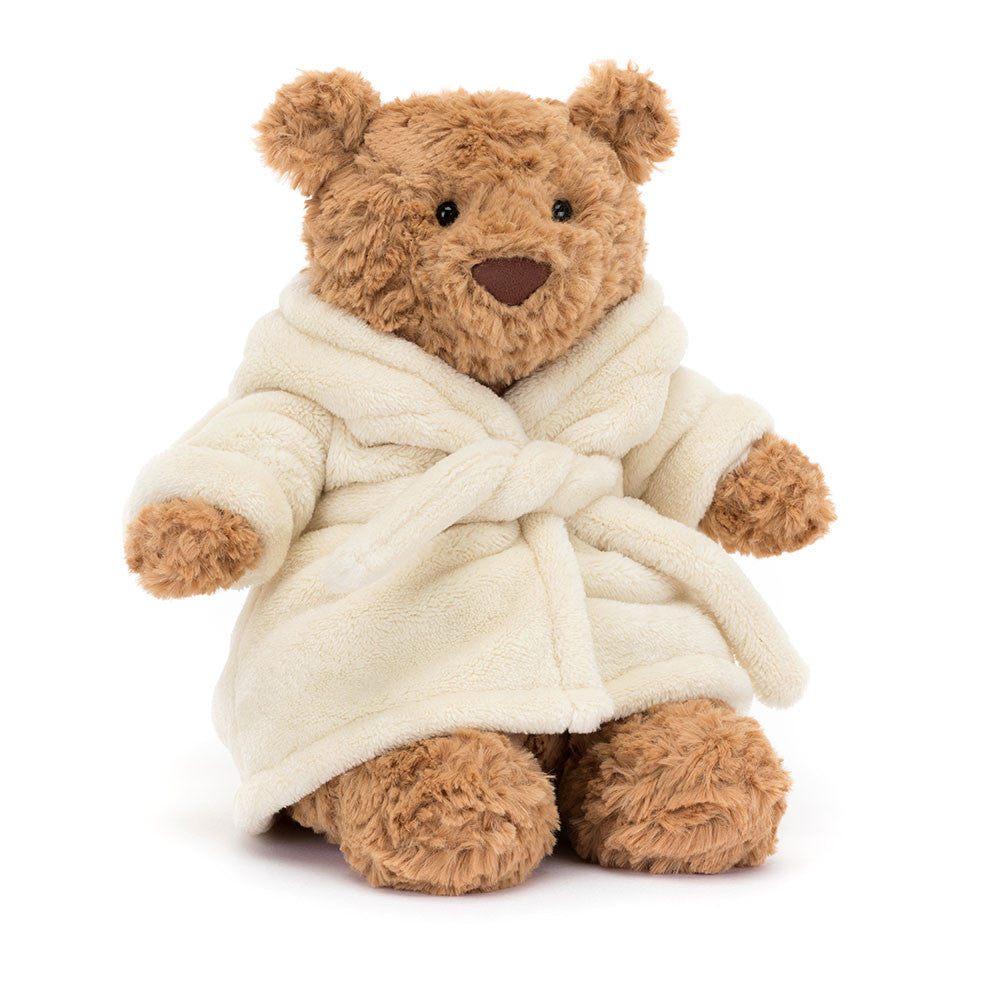 Jellycat bartholomew bear bathrobe outfit