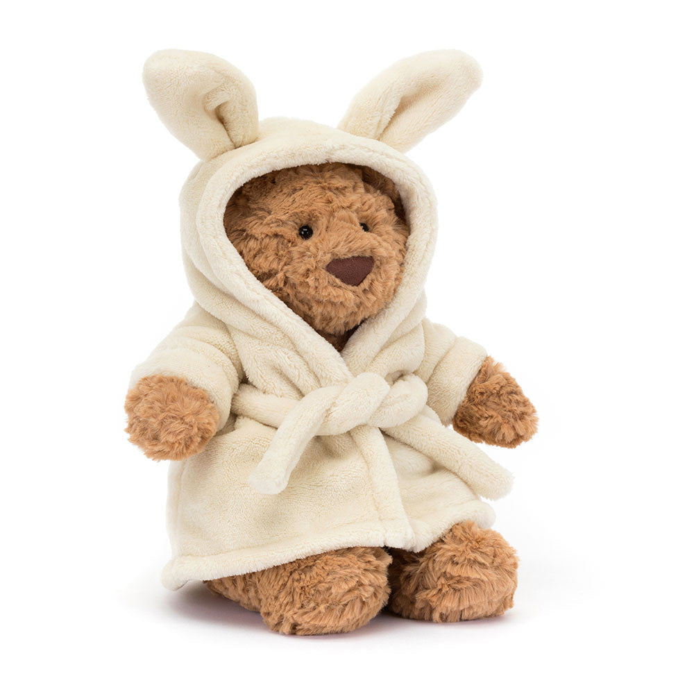 Jellycat bartholomew bear bathrobe outfit
