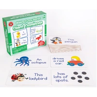Learning can be fun - making funny stories giant dominoes