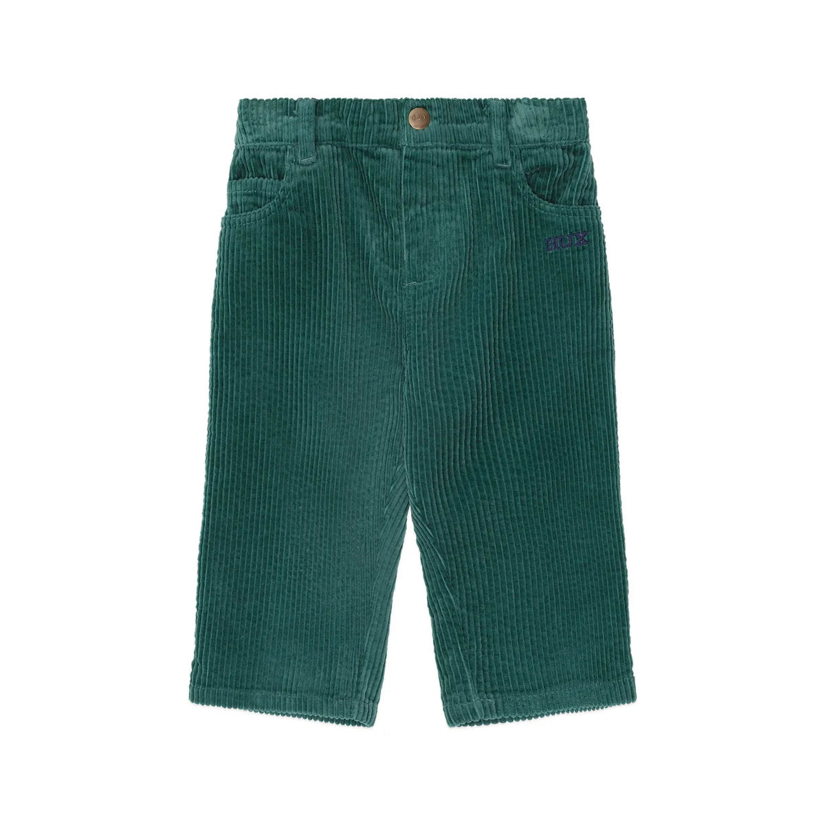 Huxbaby cord wide leg pant in green