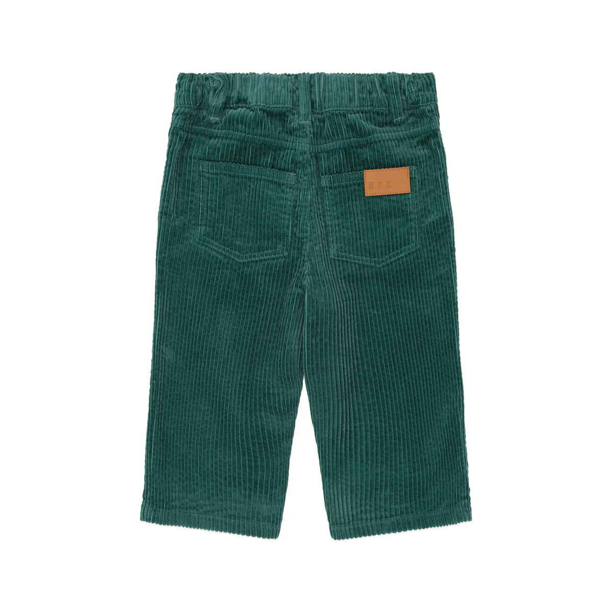 Huxbaby cord wide leg pant in green