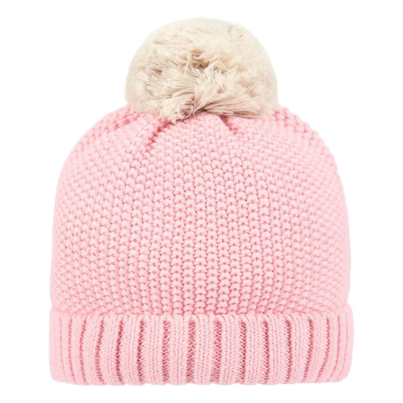 Organic beanie bobby in misty rose