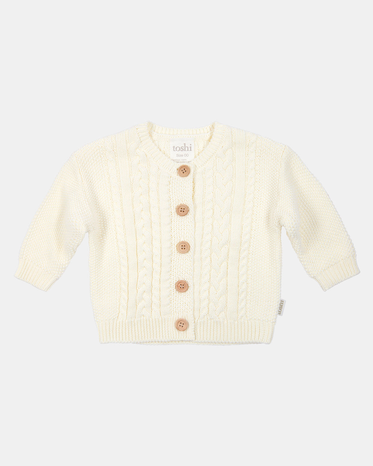 Toshi organic cardigan yummy in cream