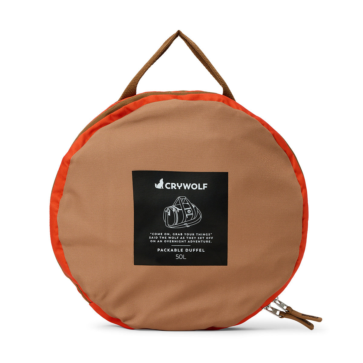Crywolf packable duffel in ash colourblock