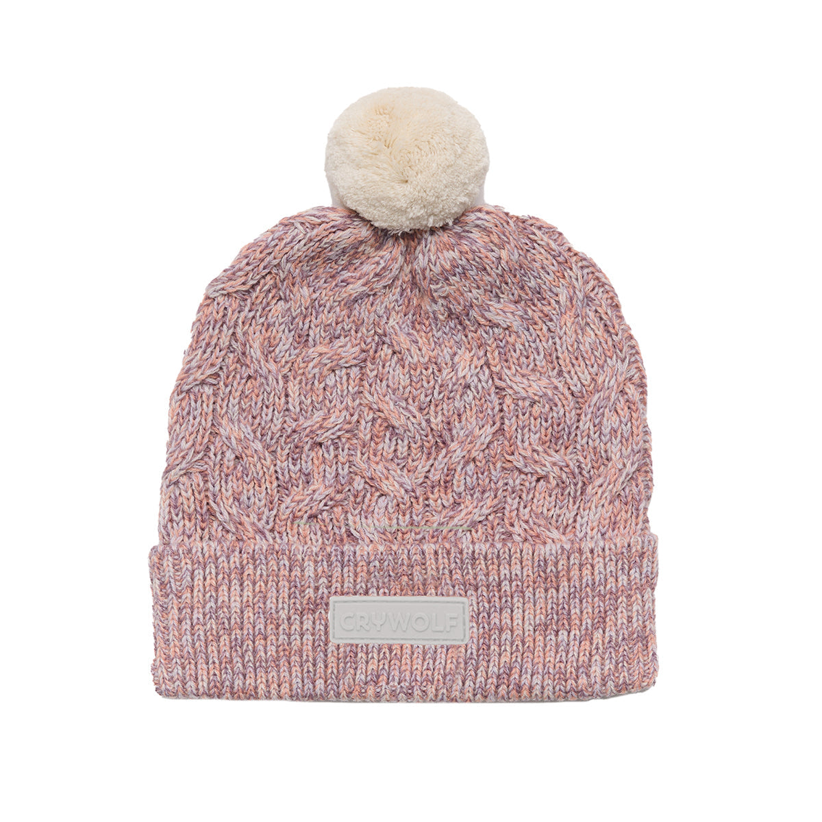 Crywolf Pom Pom beanie in heather speckle