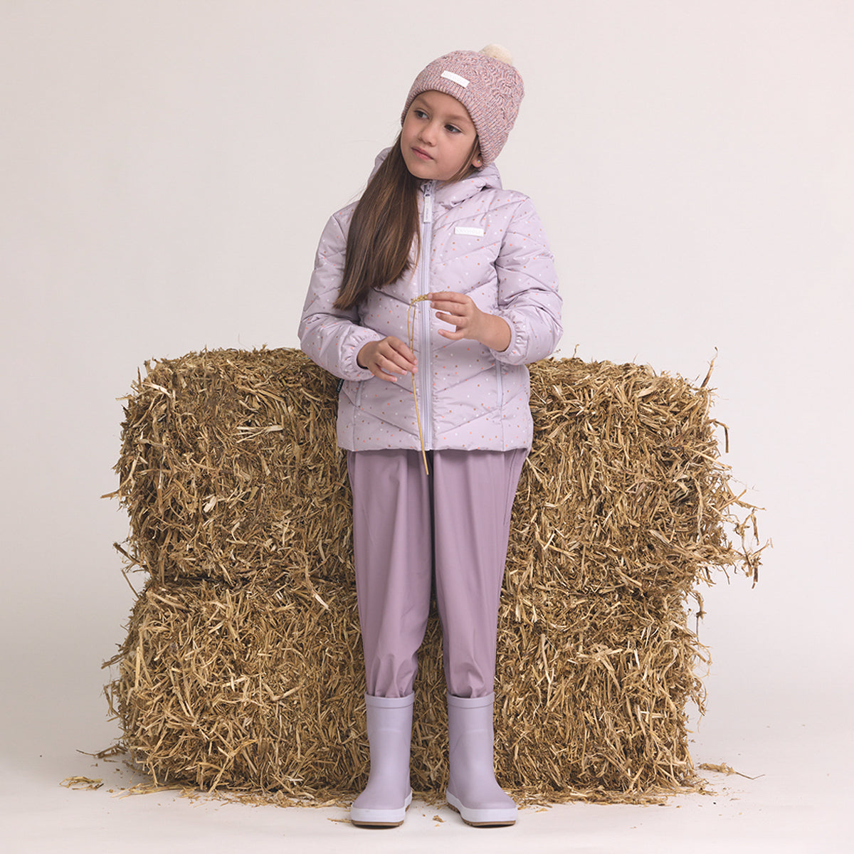 Crywolf Pom Pom beanie in heather speckle