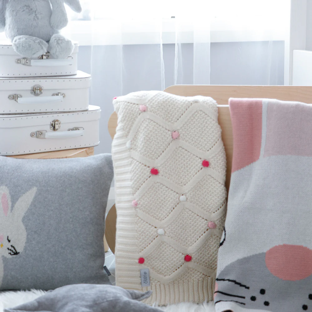 di LUSSo living baby blankets - Pink dots