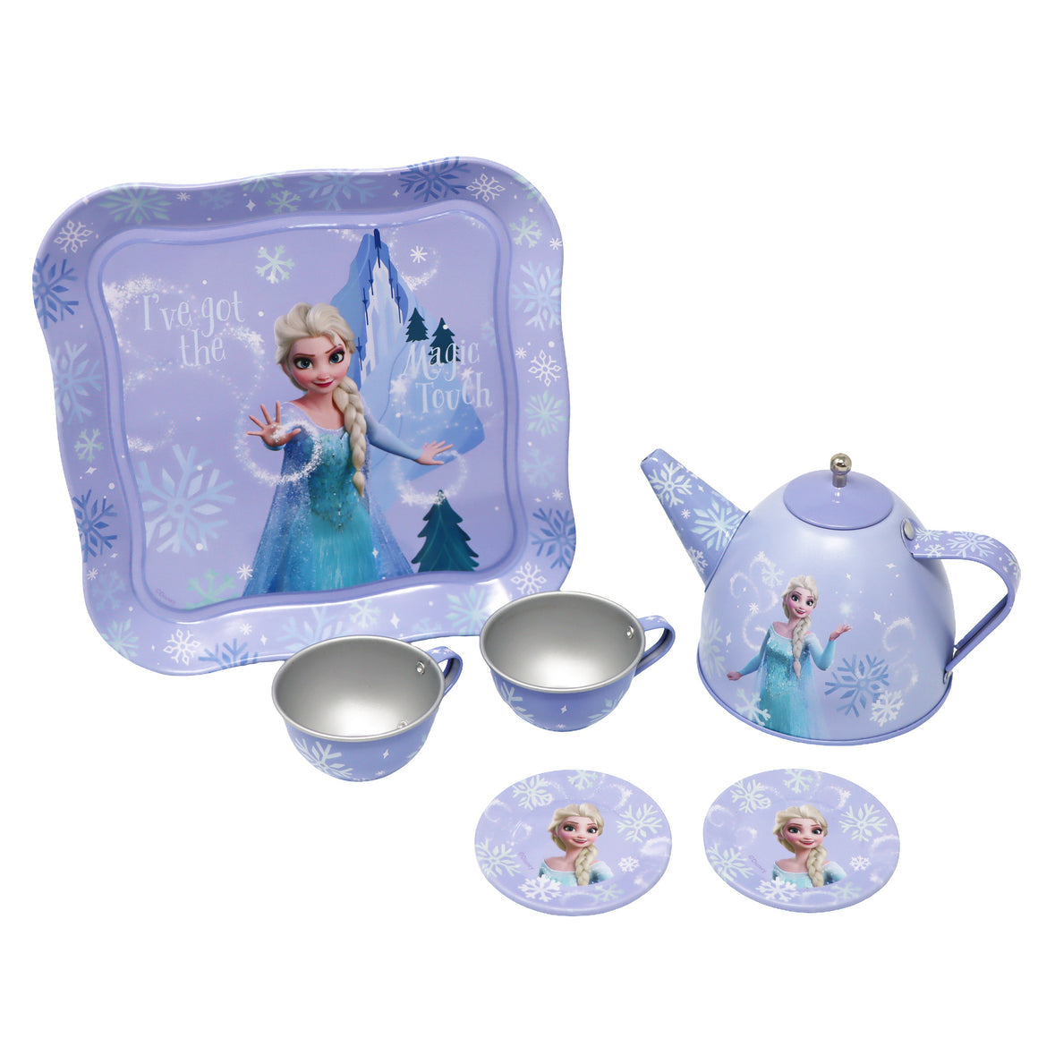 Pink Poppy frozen Elsa magic touch picnic basket tea set