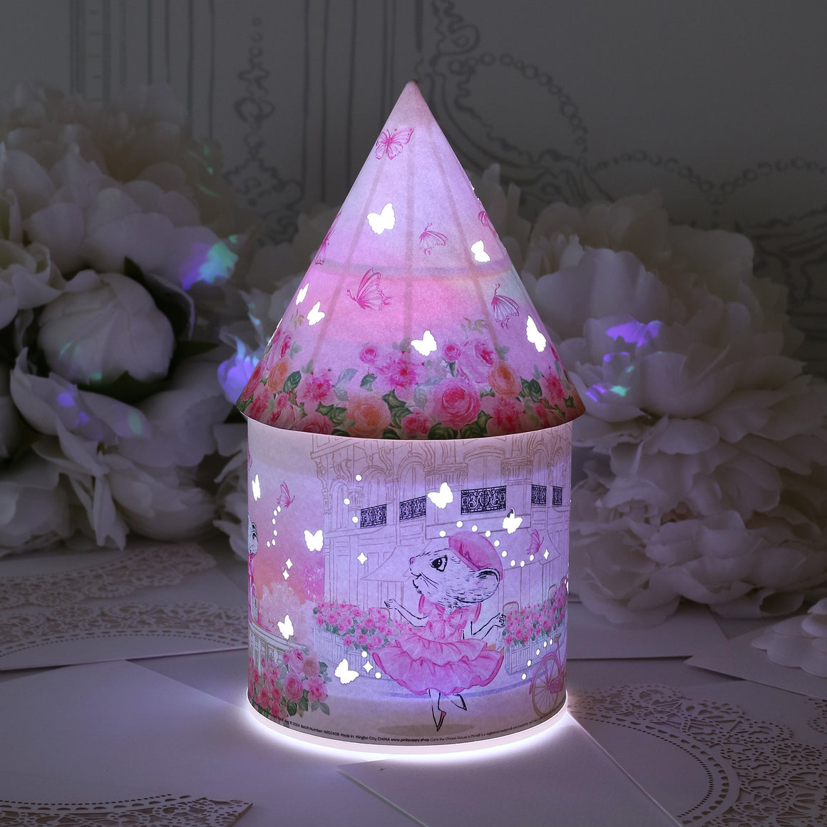 Claris The Chicest Mouse In Paris colour Changing LED Lantern