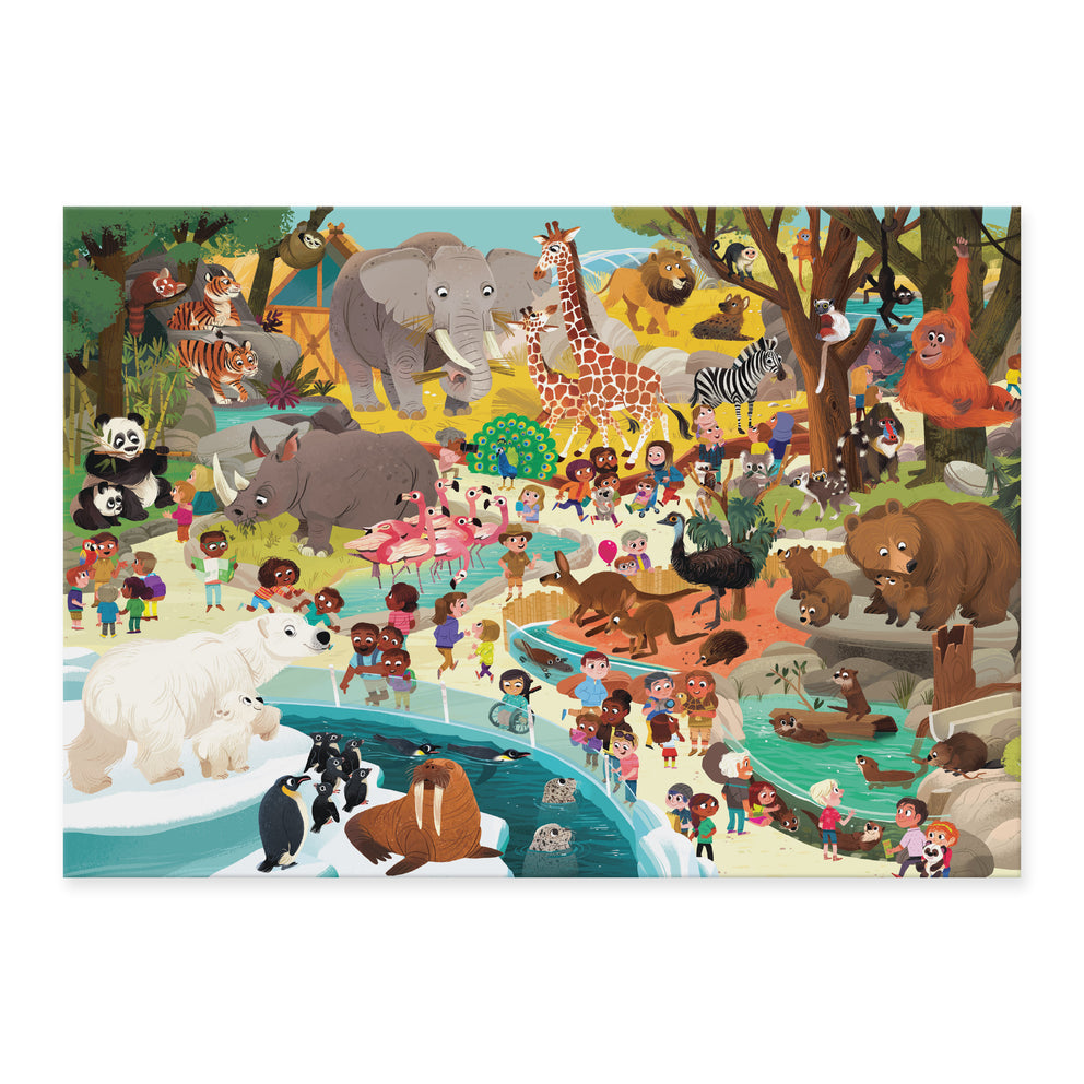 Crocodile Creek day at the museum puzzle 60pc - zoo
