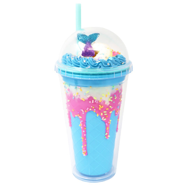 Pink Poppy Drinking Cup with straw 8 colour combinations