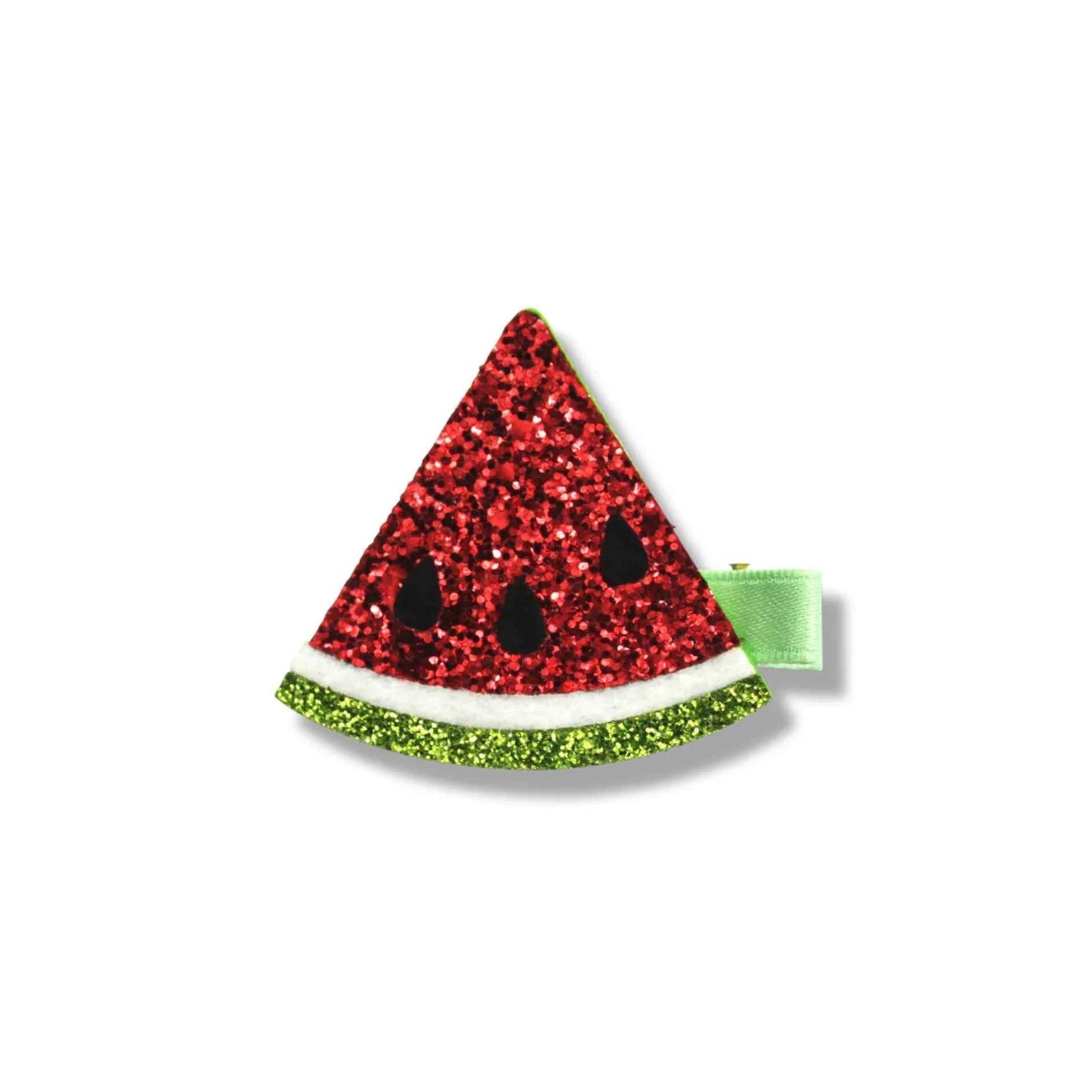 Mini Glitter Fruit Hair Clip from Milk x Soda in Watermelon
